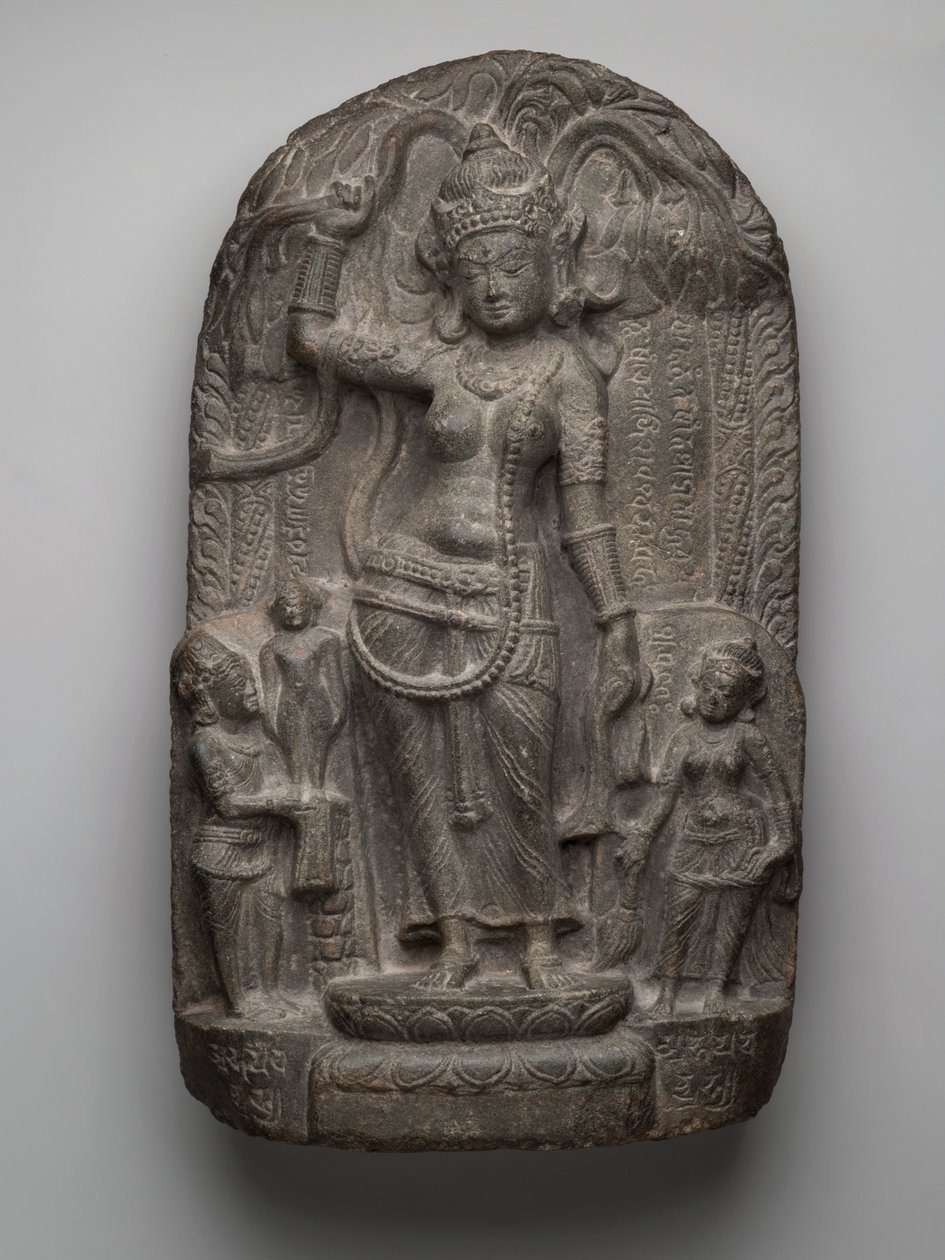 Julekrybbe: Buddhas fødsel (skifer) av Indian School