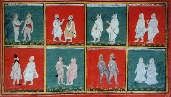 Religious Mendicants, Udaipur, ca. 1810-20 av Indian School