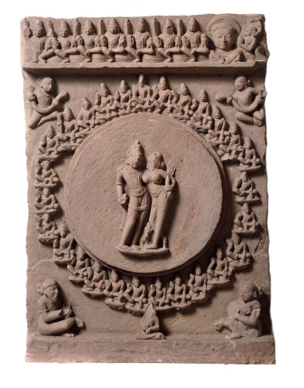 Shiva Parvati, fra Makarandanagar (relieff, 9.-10. århundre) av Indian School