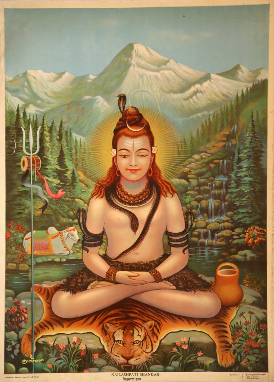Shiva mediterer av Indian School