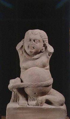 Yaksha, Ahichatra (rød sandstein) av Indian School