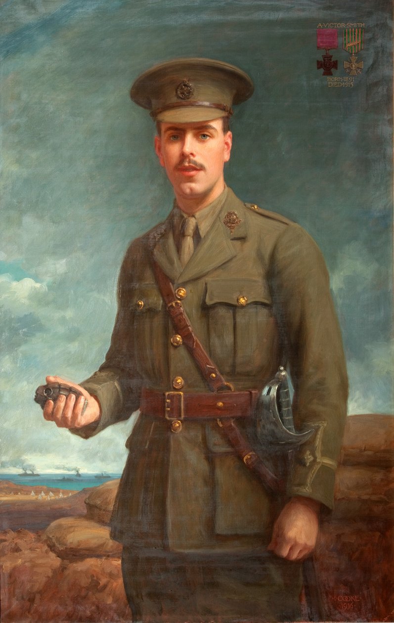 2. løytnant Alfred Victor Smith, VC, 1916 av Isaac Cooke