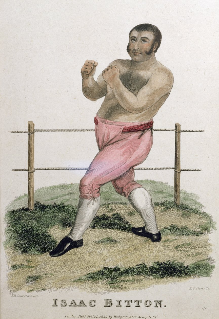 Isaac Bitton, gravert av P. Roberts, utgitt 1822 av Isaac Robert Cruikshank
