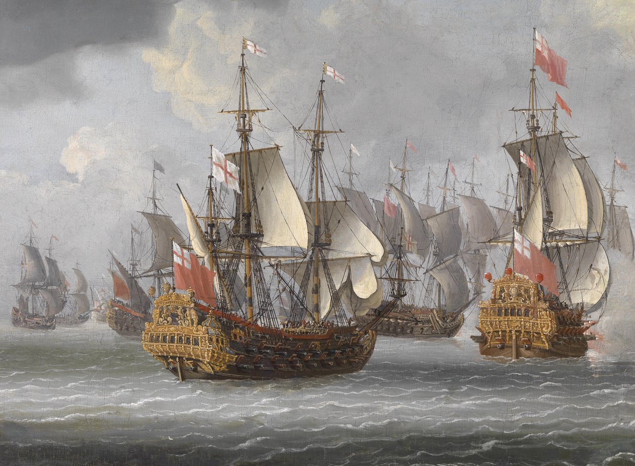 Engelske krigsskip av Isaac Sailmaker