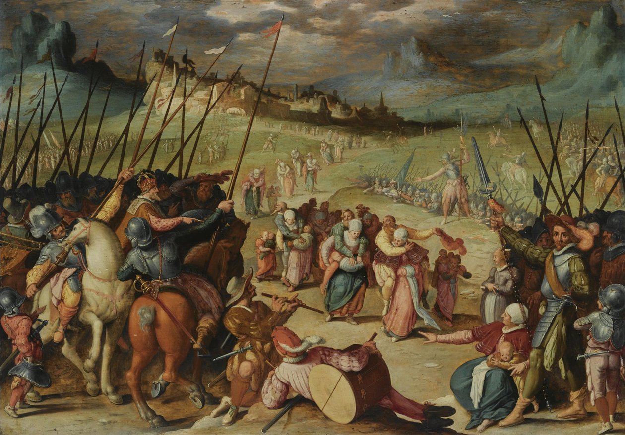 De trofaste konene til Weinsberg av Isaac Claesz Swanenburgh