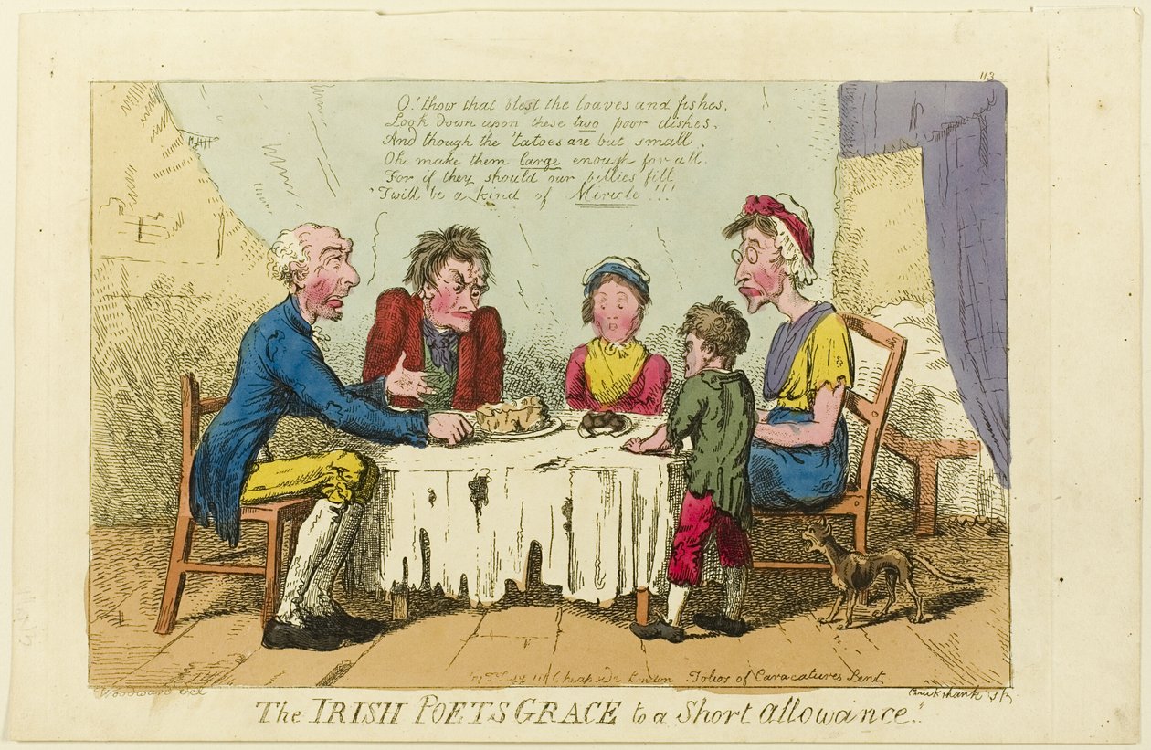 Irske poeter får kort støtte! av Isaac Cruikshank
