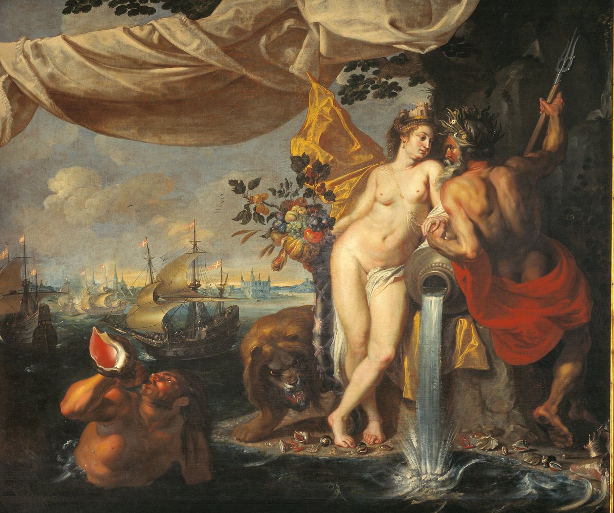 Allegori av sundet av Isaac Isaacsz