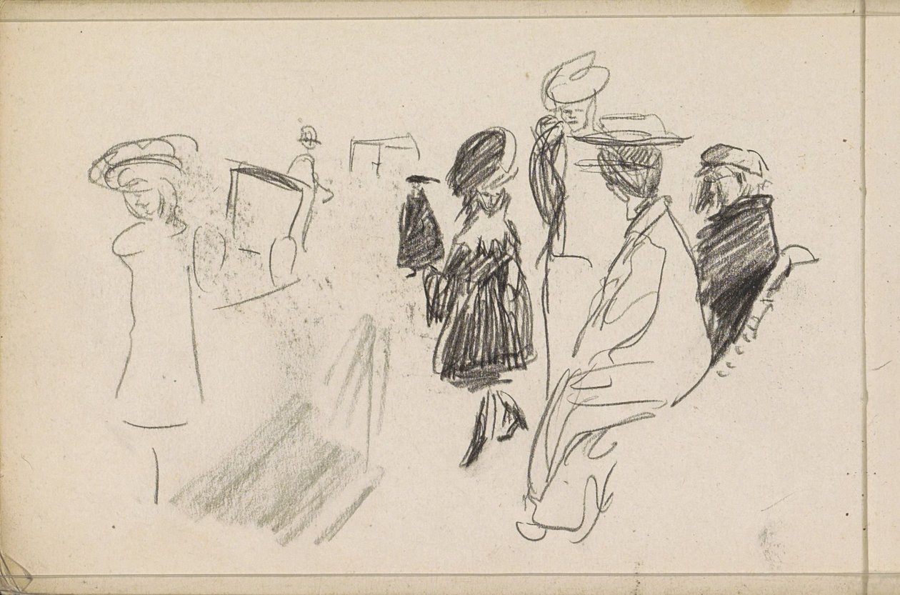 Figurer, muligens i en park av Isaac Israels