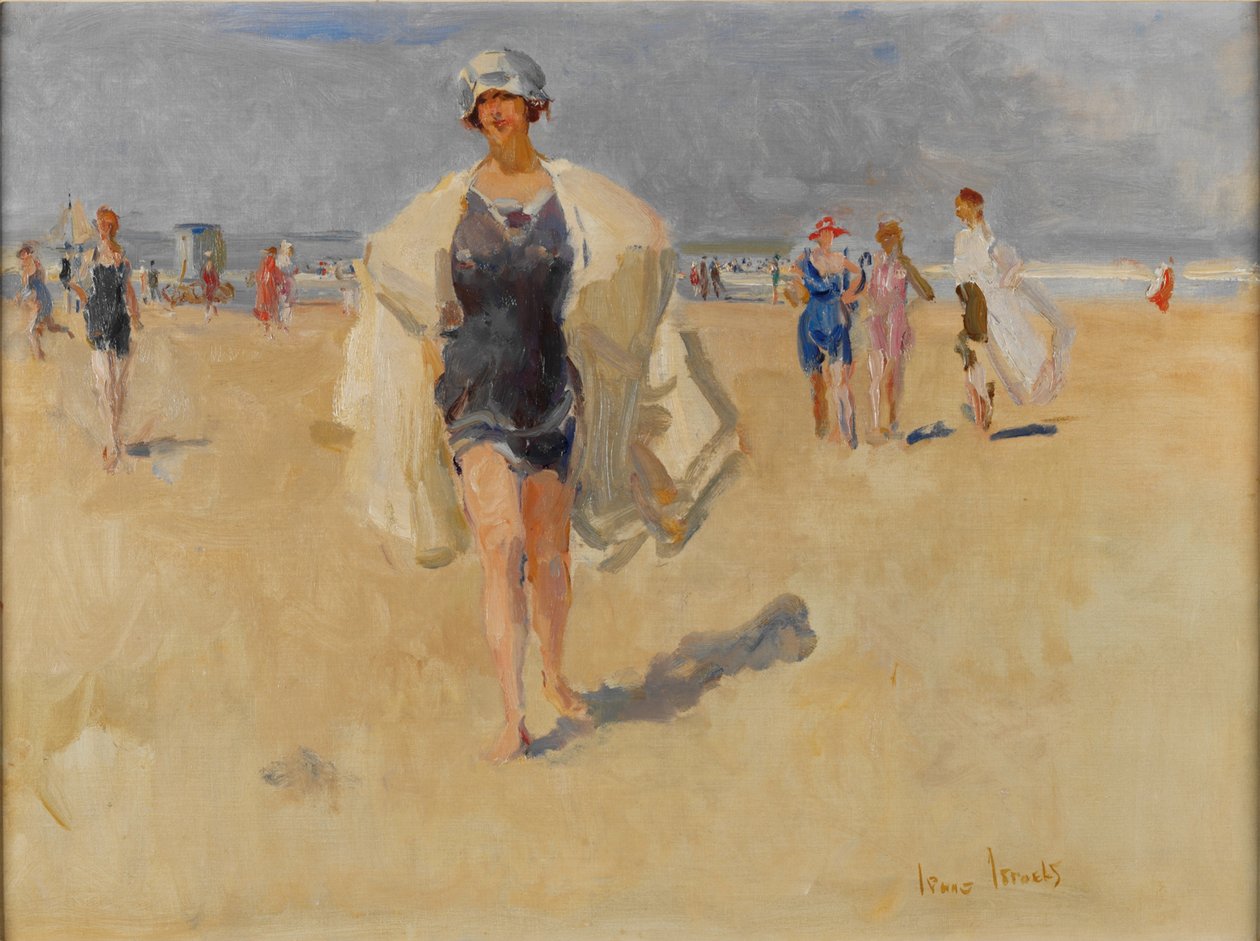 Lady on the Beach ved Viareggio av Isaac Israels