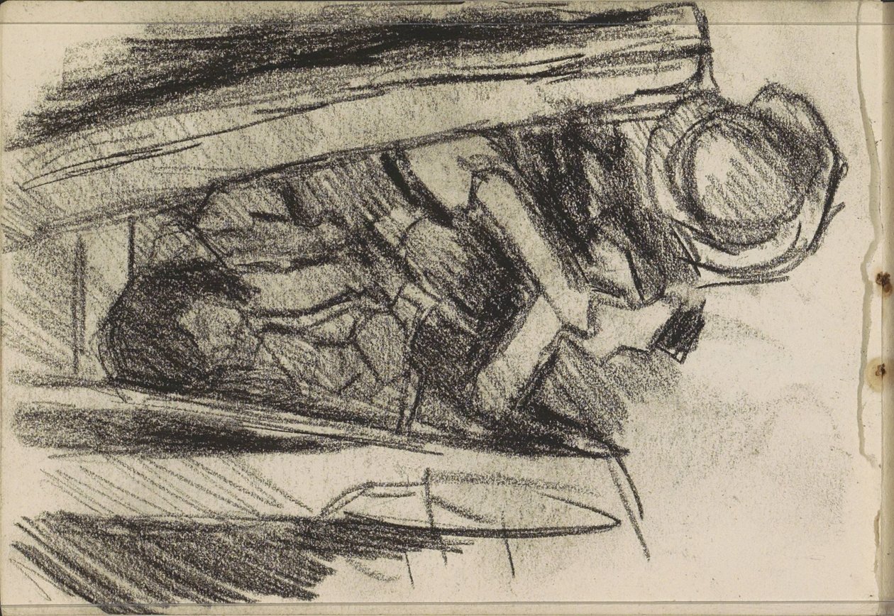 Sittende ung mann av Isaac Israels