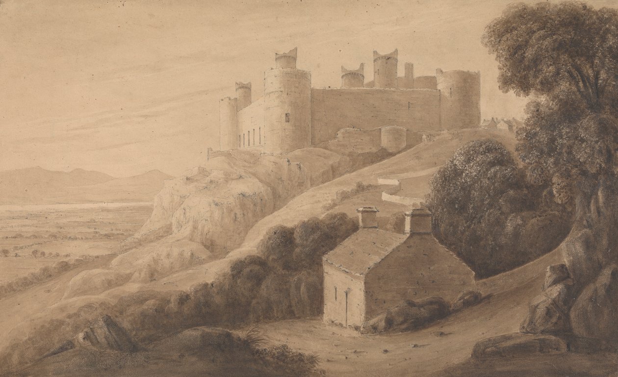 Harlech slott av Isaac Weld