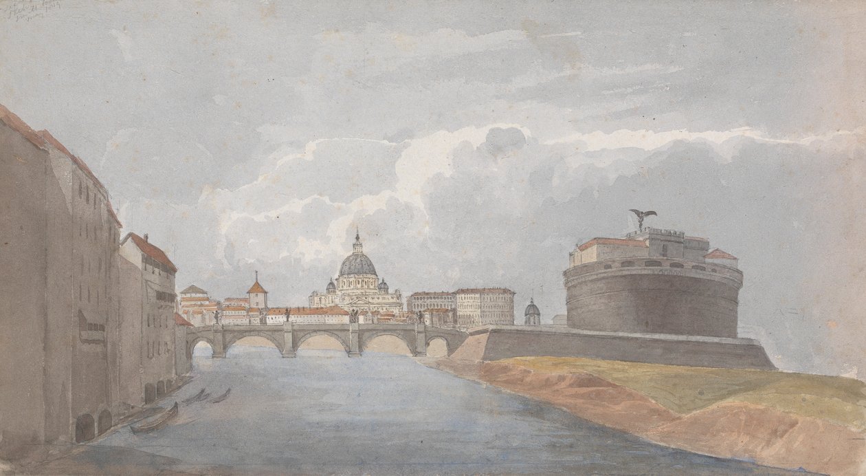 På Tiberen/slottet St. Angelo av Isaac Weld