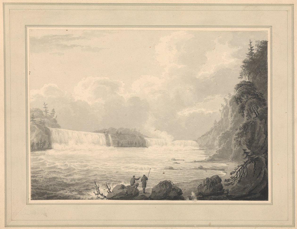 Utsikt over Niagarafallene av Isaac Weld
