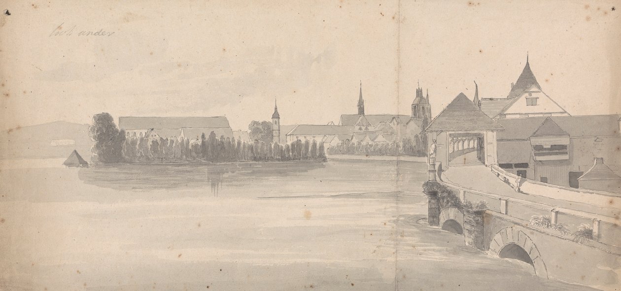 Landsby ved en innsjø av Isaac Weld