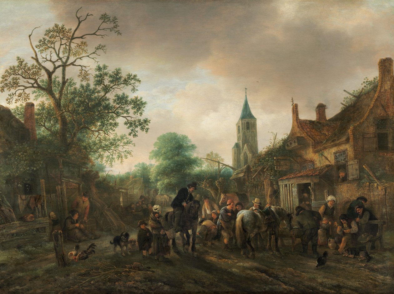 The Halt at the Inn, 1645. av Isaac van Ostade
