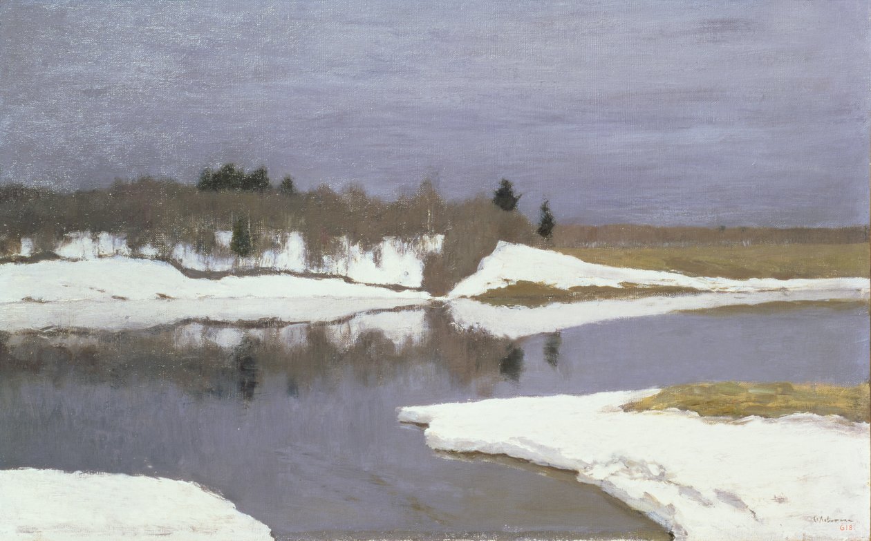 Tidlig vår, 1898-99 av Isaak Ilyich Levitan