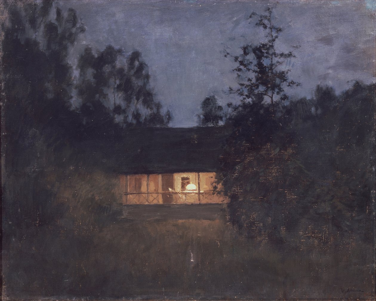 Landsted i skumringen, 1890-tallet av Isaak Ilyich Levitan