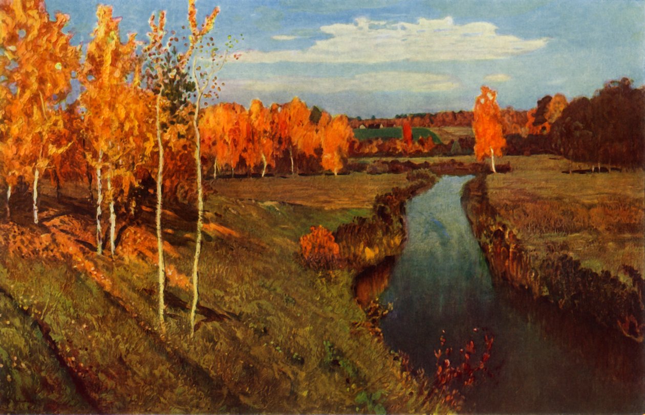 Gylden høst, 1895, 1965. av Isaak Ilyich Levitan