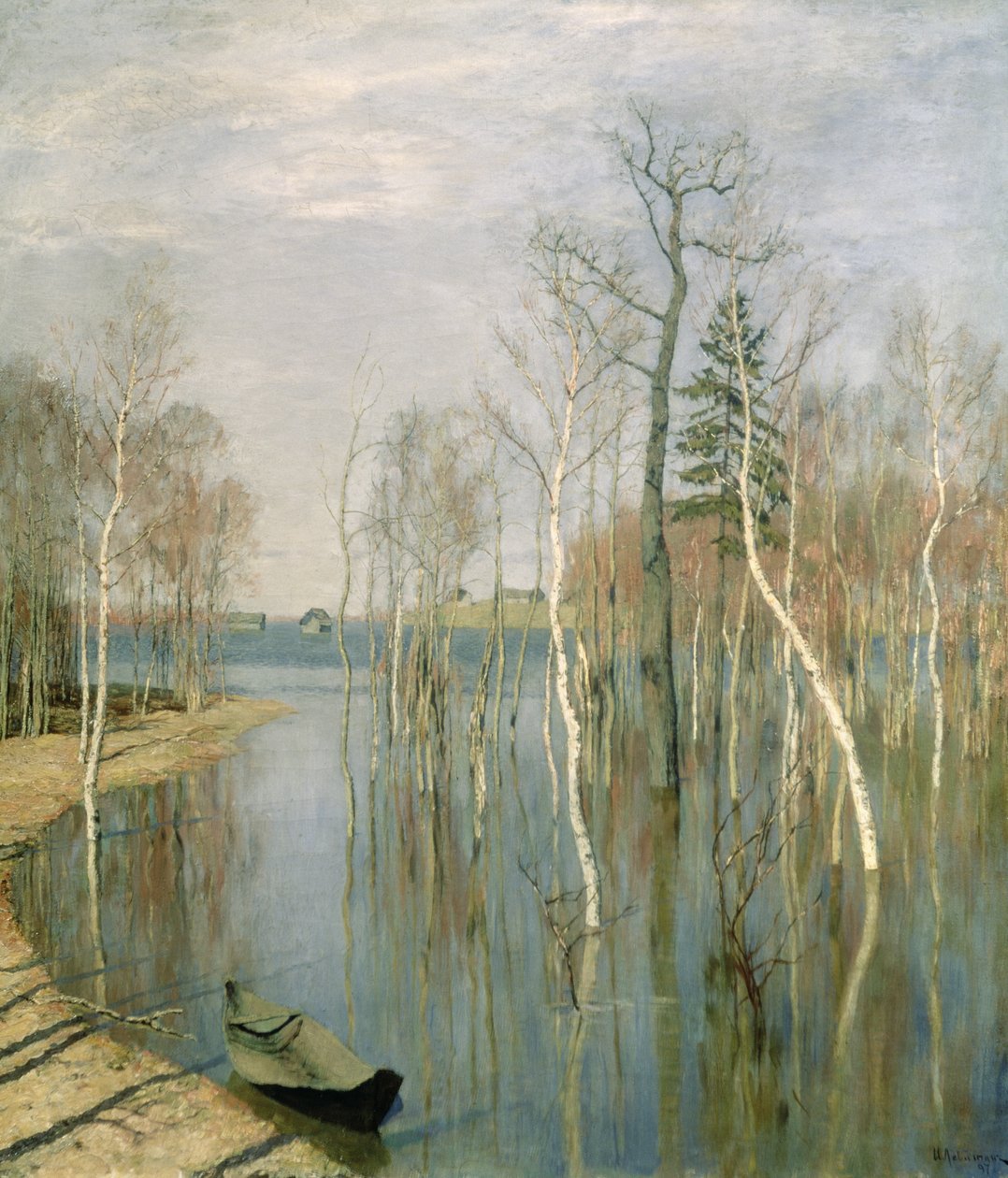 Spring, High Water, 1897 av Isaak Ilyich Levitan