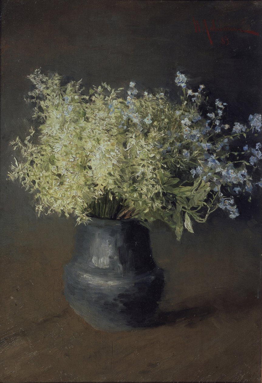 Ville fioler og forglemmigei, 1889 av Isaak Ilyich Levitan