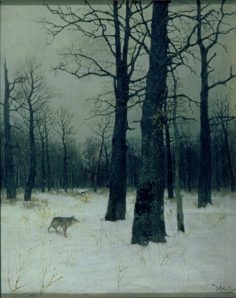 Tre om vinteren av Isaak Ilyich Levitan