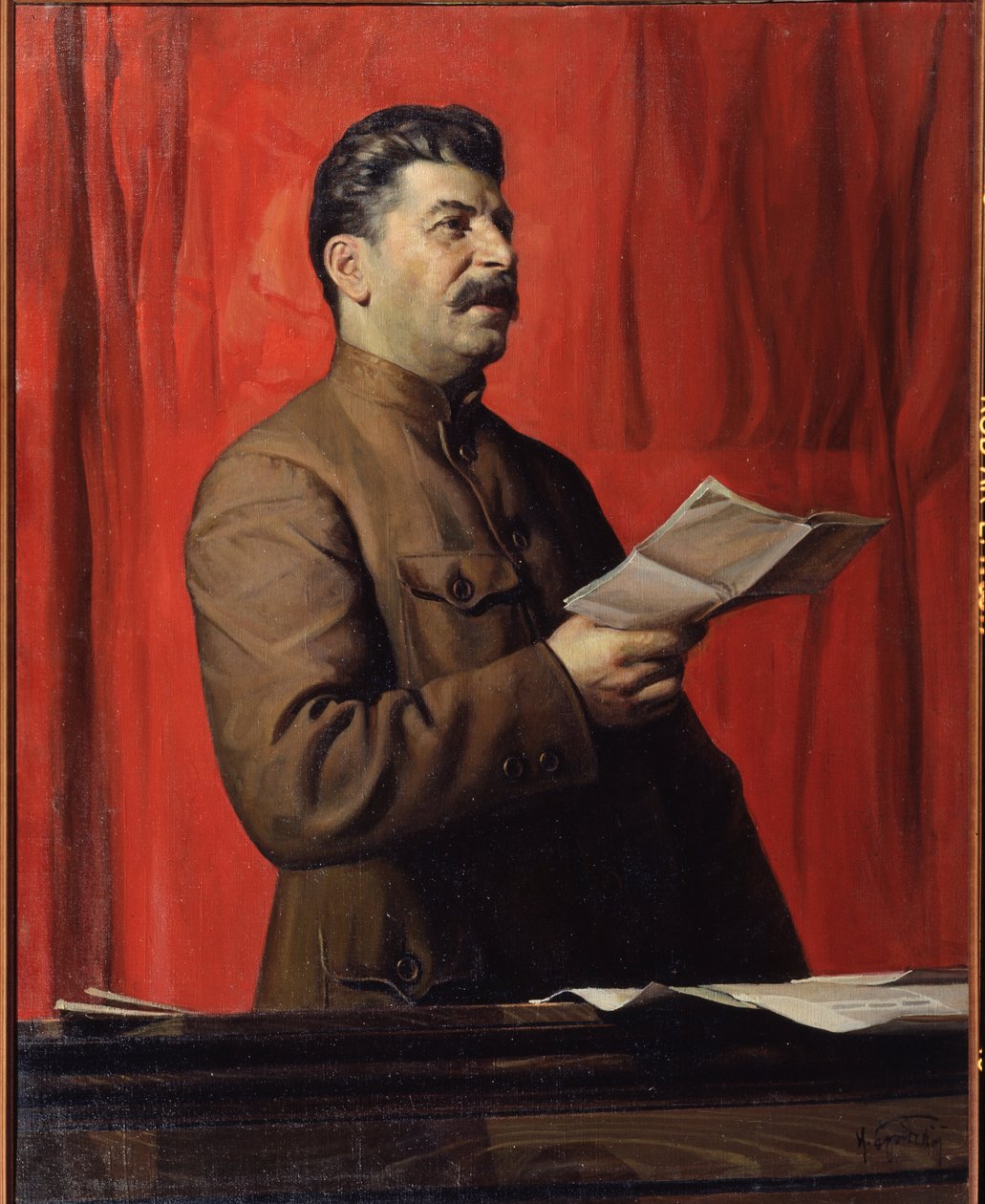 Portrett av Stalin av Isaak Israilevich Brodsky