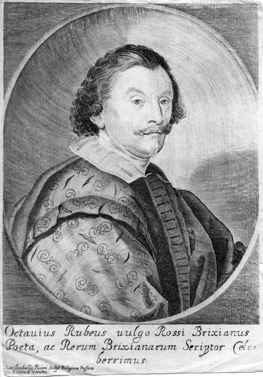 gravert portrett av Isabella Piccini