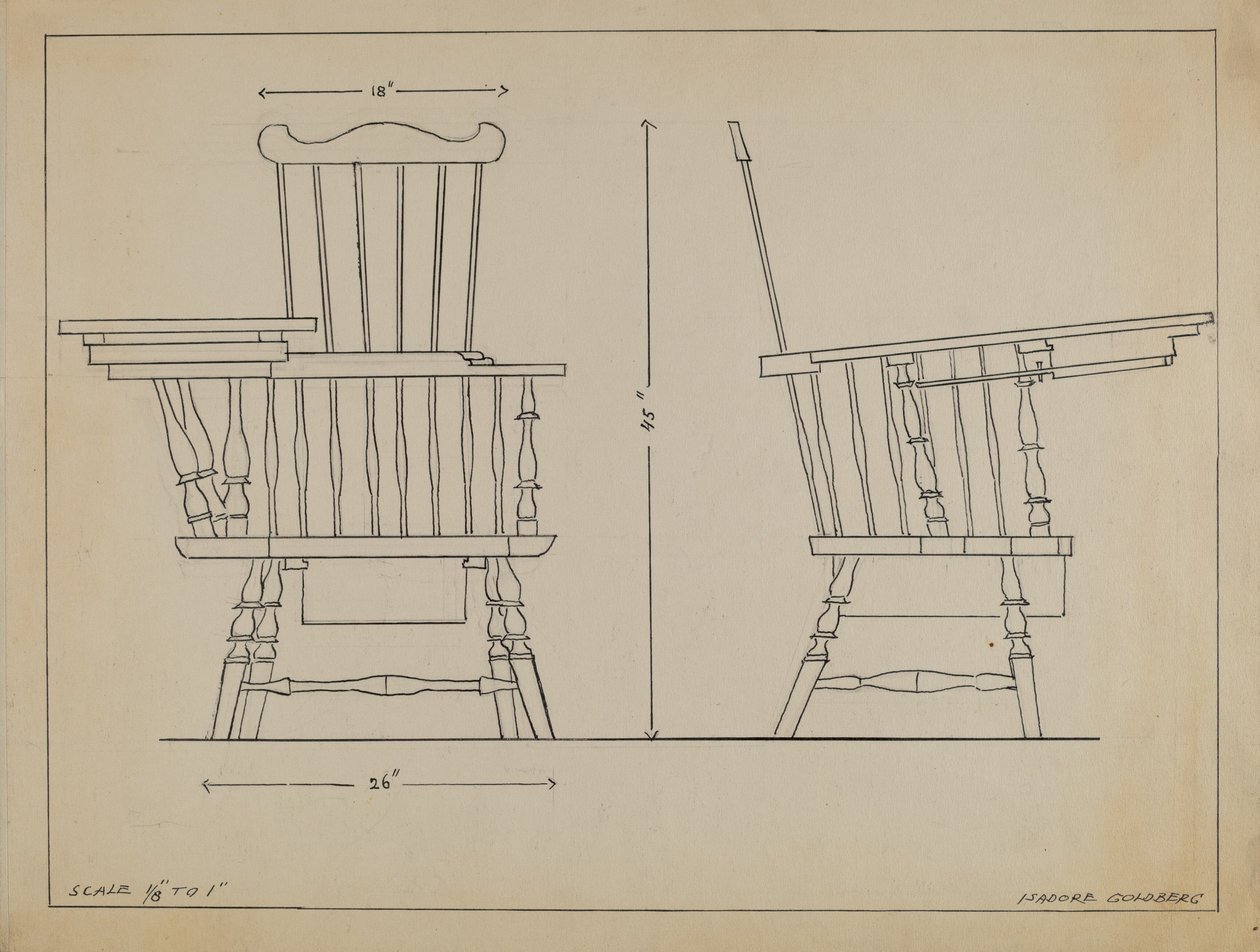 Stol av Isadore Goldberg