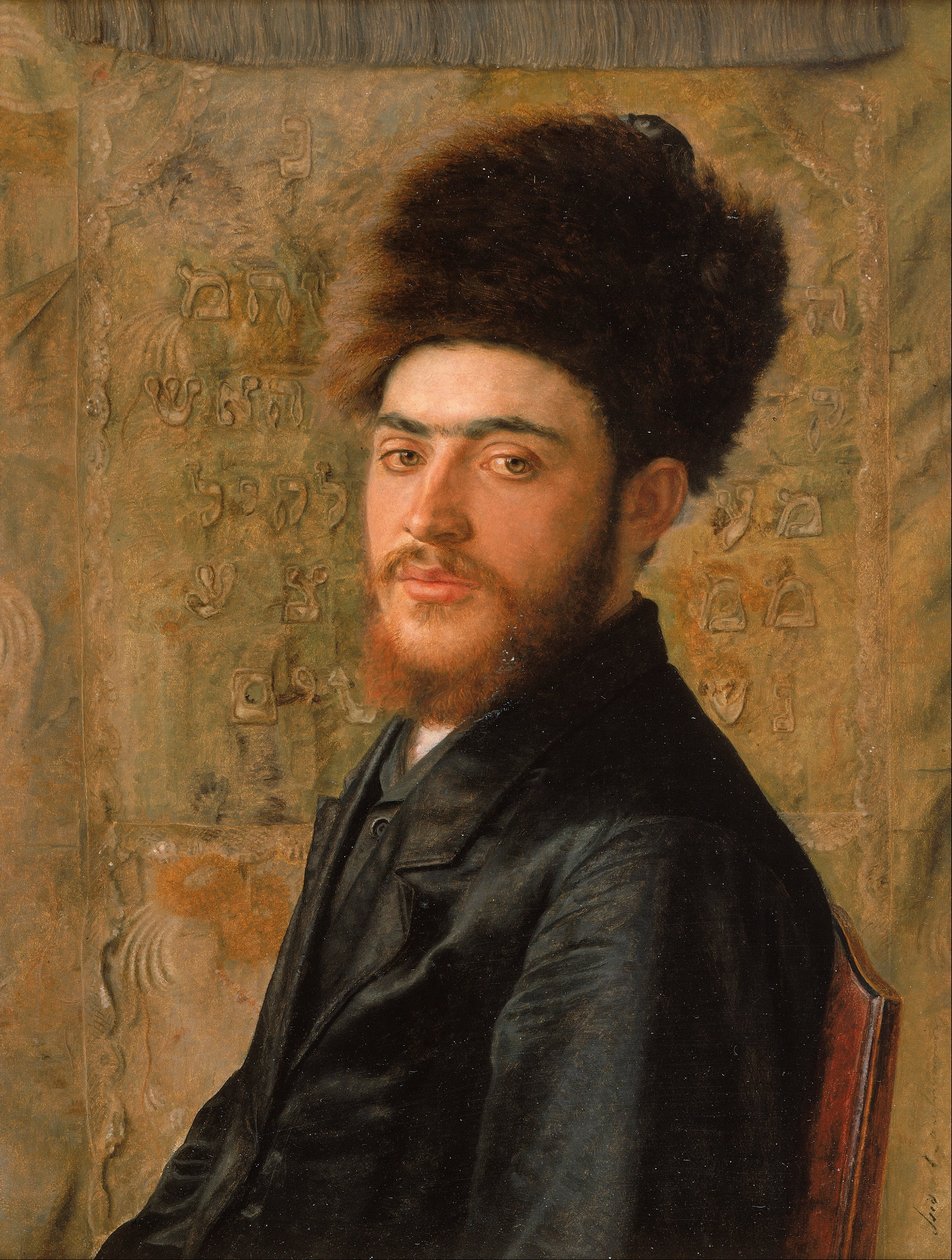Mann med pelshat av Isidor Kaufmann