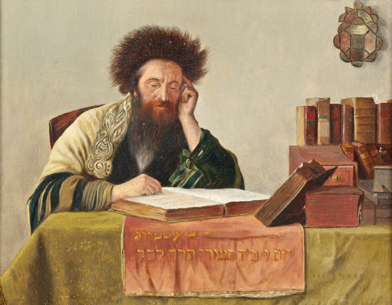 En rabbiner som leser Talmud av Isidor Kaufmann