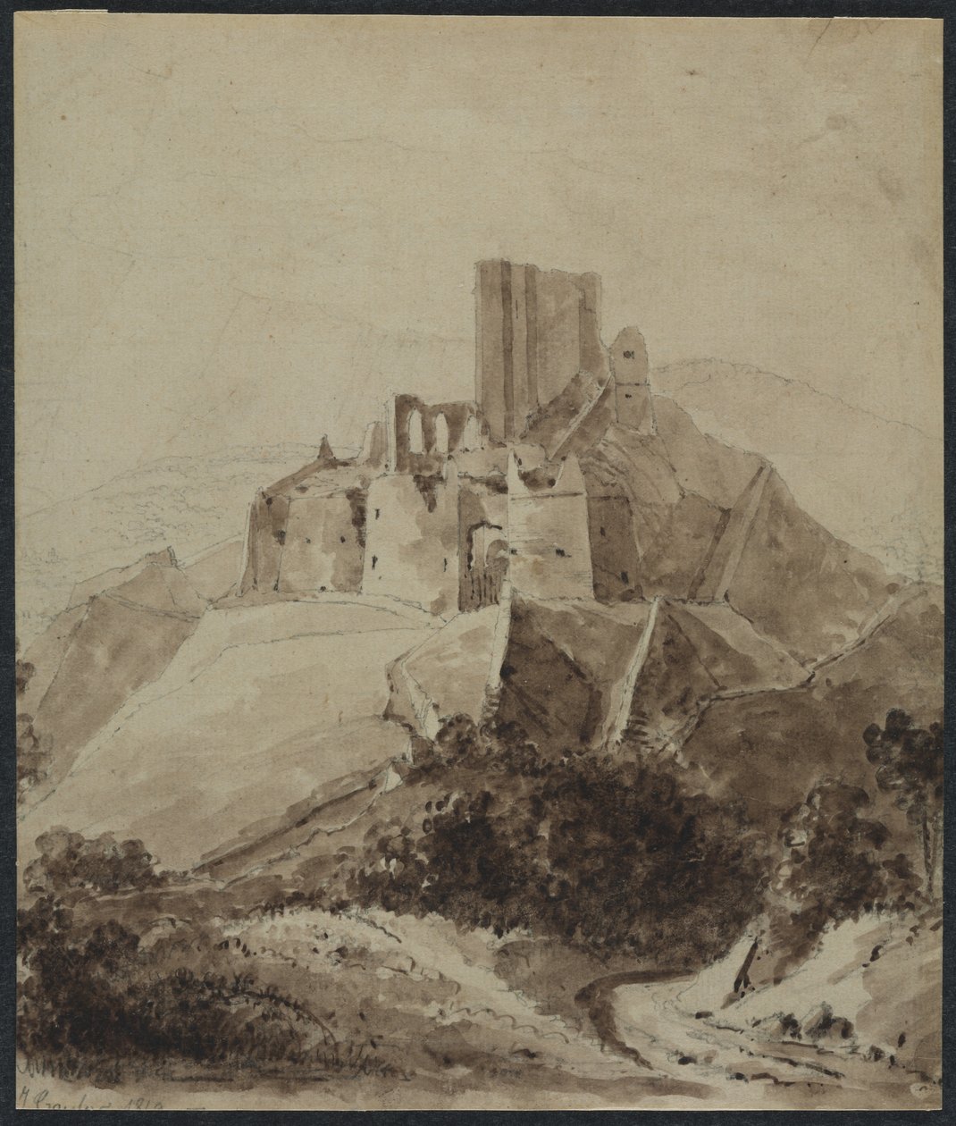 Ruinene av Chateau d