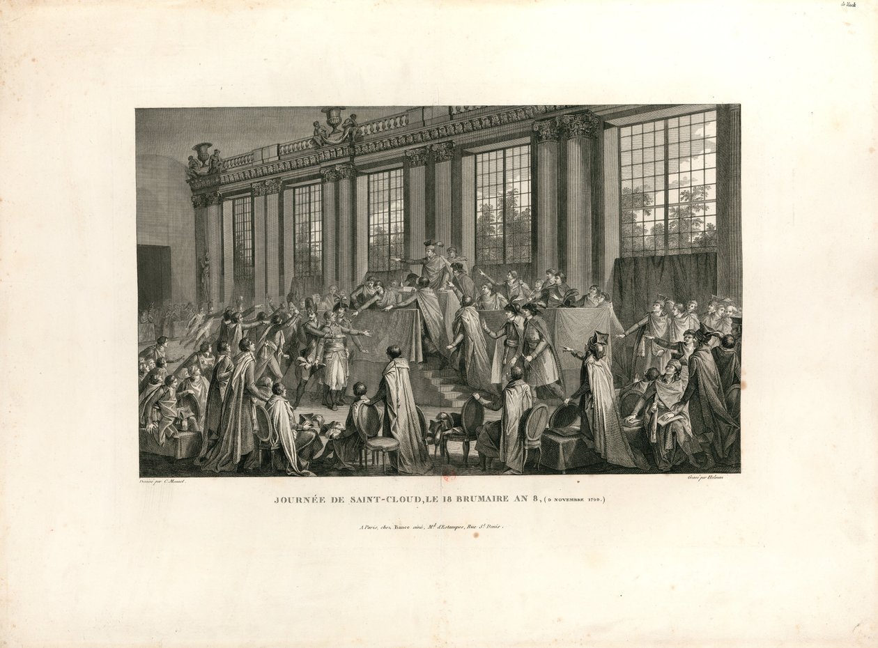 Kupp av 18 Brumaire, 1800. av Isidore Stanislas Helman