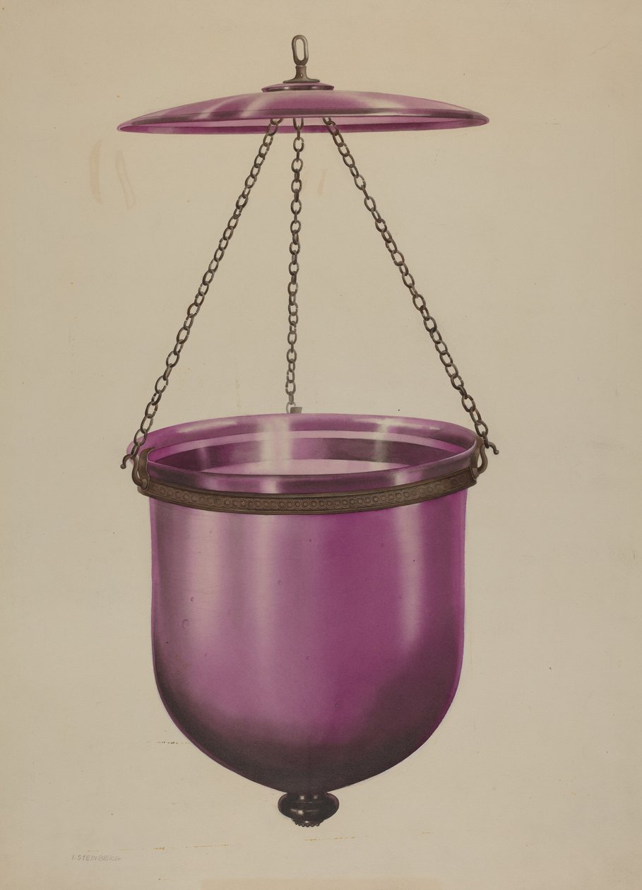 Hengende lampe av Isidore Steinberg