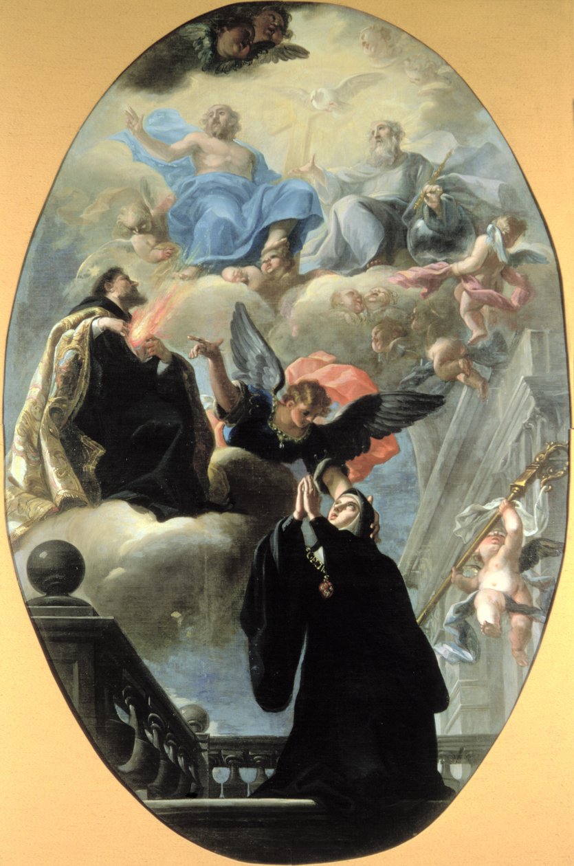 Visjon av St. Gertrude av Isidoro Arredondo