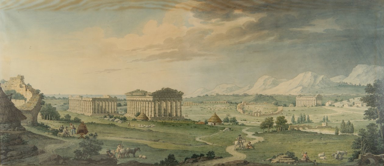 Utsikt over Paestum av Isidro González Velázquez