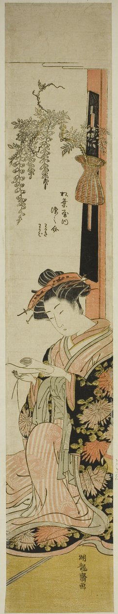Courtesan Somenosuke fra Matsubaya av Isoda Koryusai