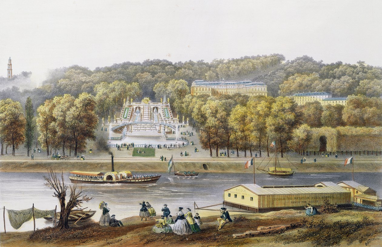 Palace og Park of Saint-Cloud av Isodore Laurent Deroy