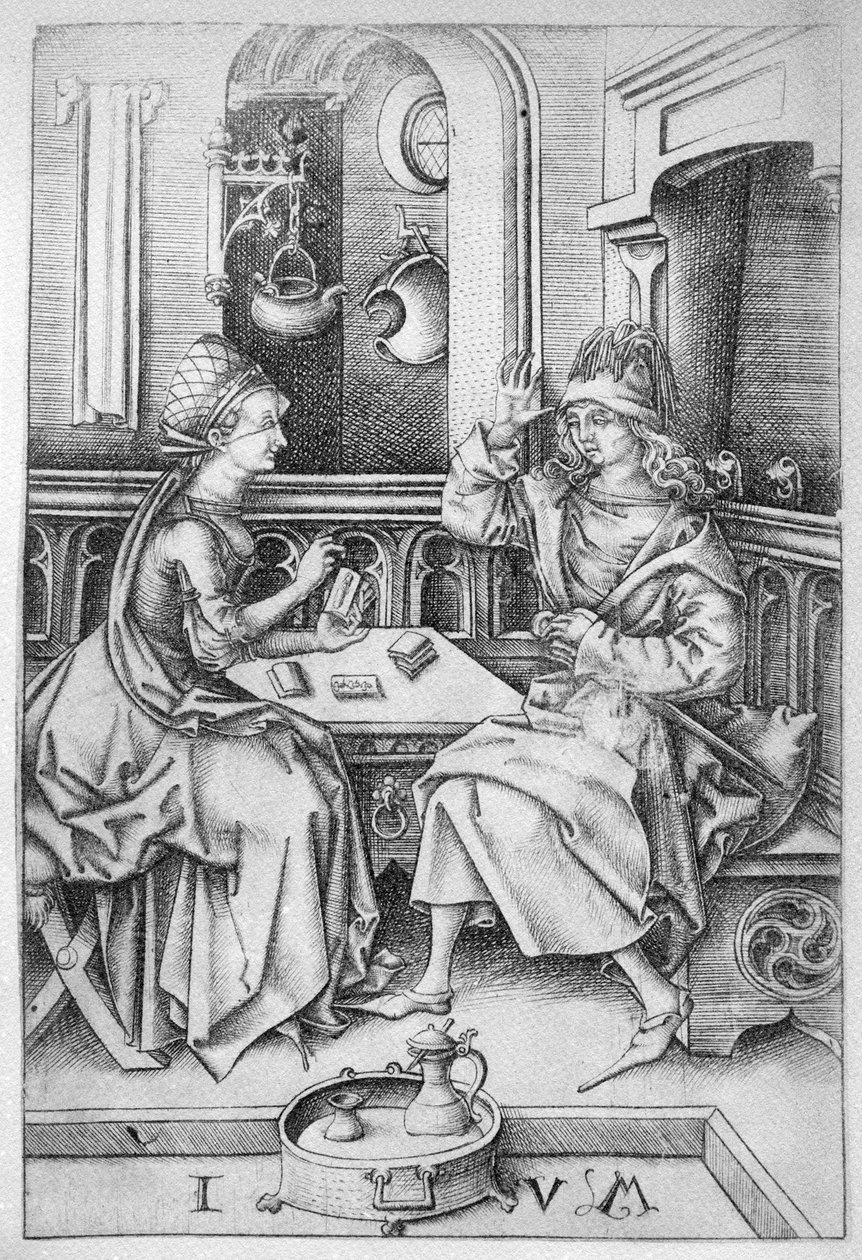 Par spillekort c.1500 av Israhel van Meckenem the younger