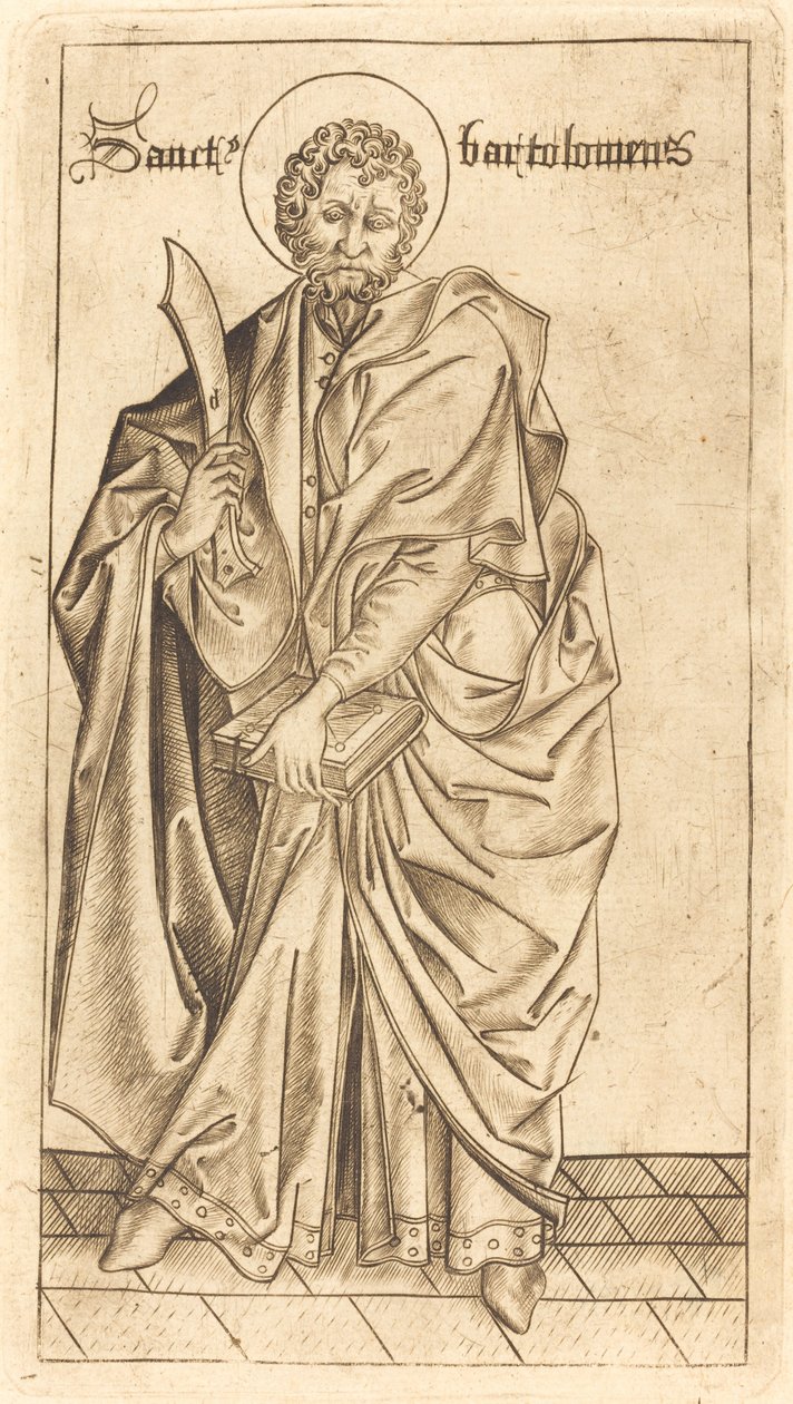 Saint Bartholomew, ca. 14701480. av Israhel van Meckenem