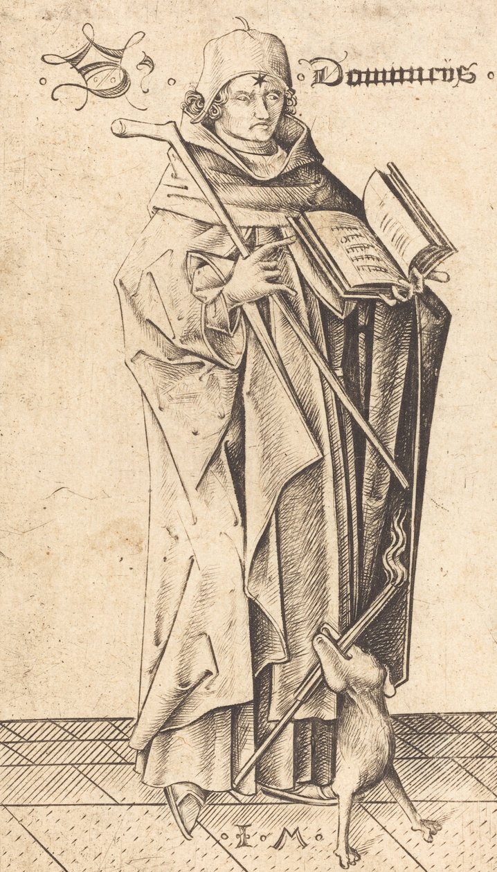 Saint Dominic, ca. 1470. av Israhel van Meckenem