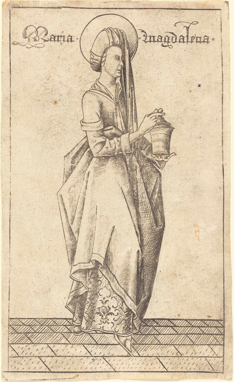 Saint Mary Magdalena, ca. 1470. av Israhel van Meckenem