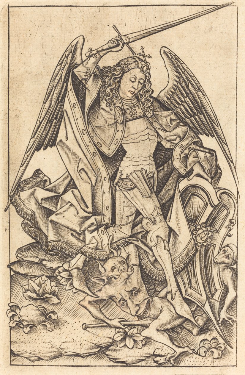 Saint Michael, ca. 14701480. av Israhel van Meckenem