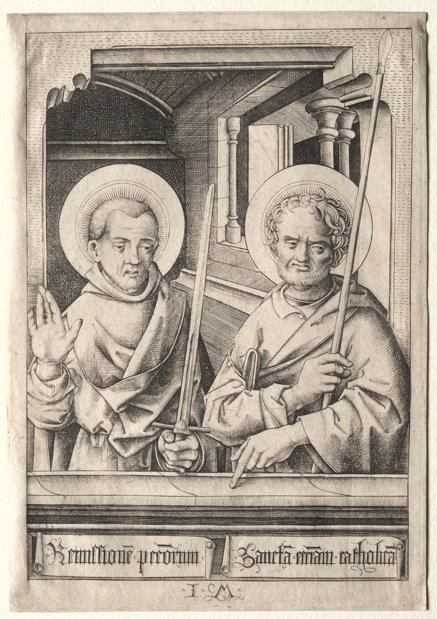 St. Paul og St. Thomas. av Israhel van Meckenem