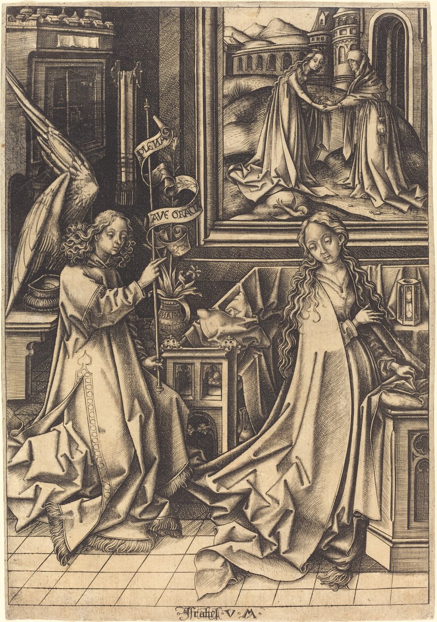 Kunngjøringen av Israhel van Meckenem after Hans Holbein the Elder