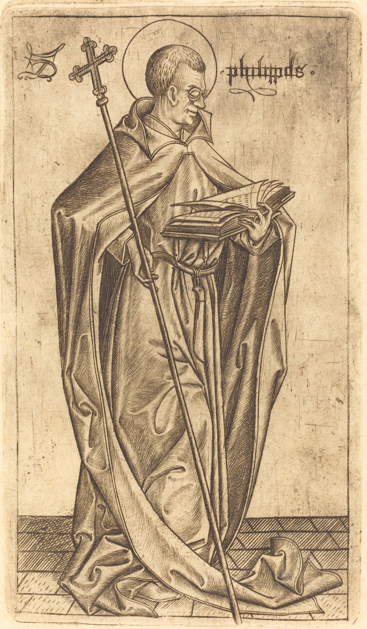 Saint Philip av Israhel van Meckenem after Master E.S.