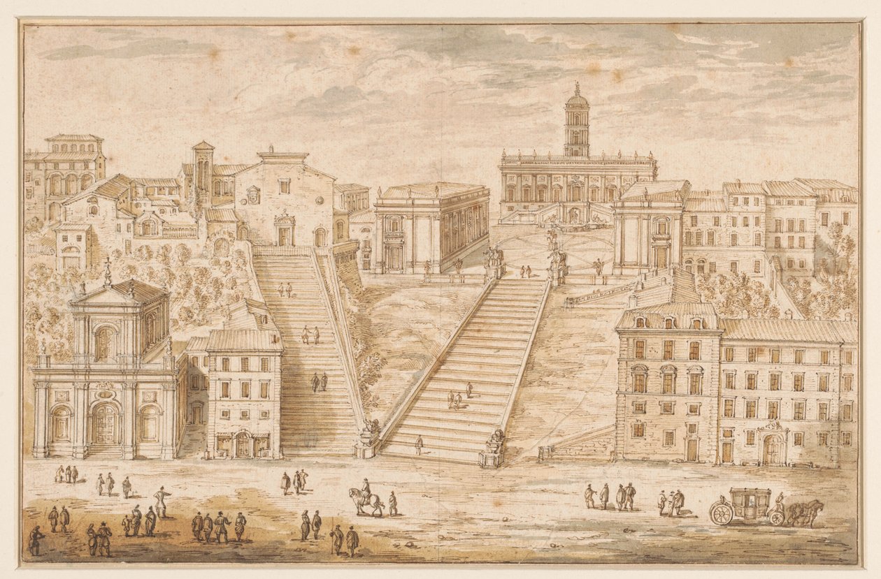 Capitol i Roma av Israël Silvestre