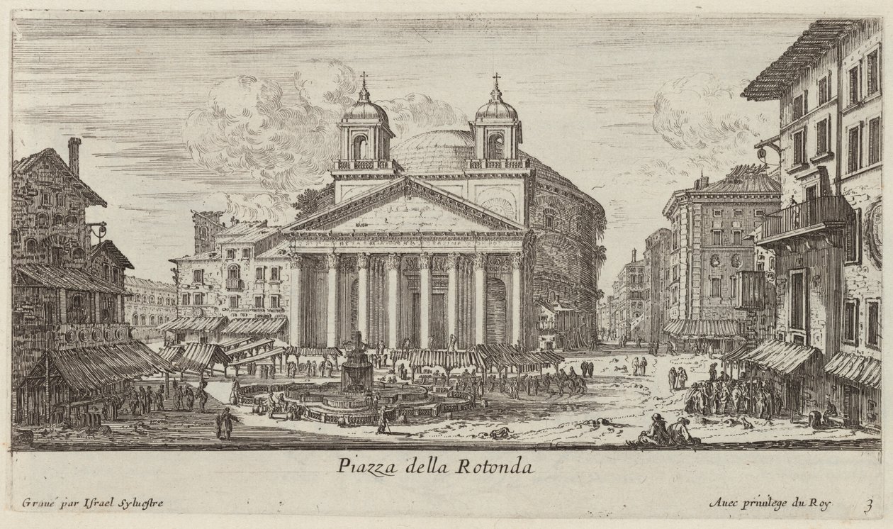 Piazza della Rotonda av Israël Silvestre