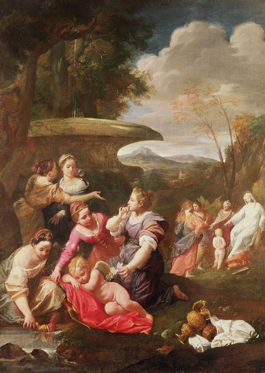 Country Scene av Italian School