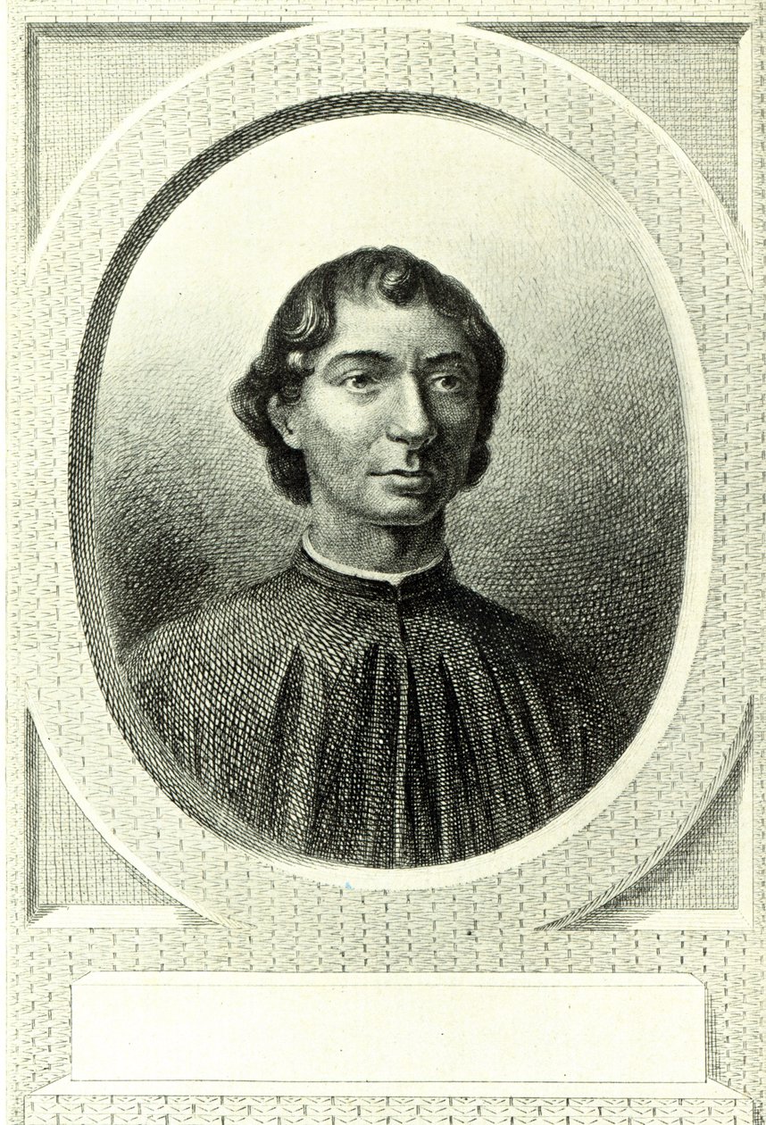 Portrett av Niccolo Machiavelli (1469-1527) av Italian School