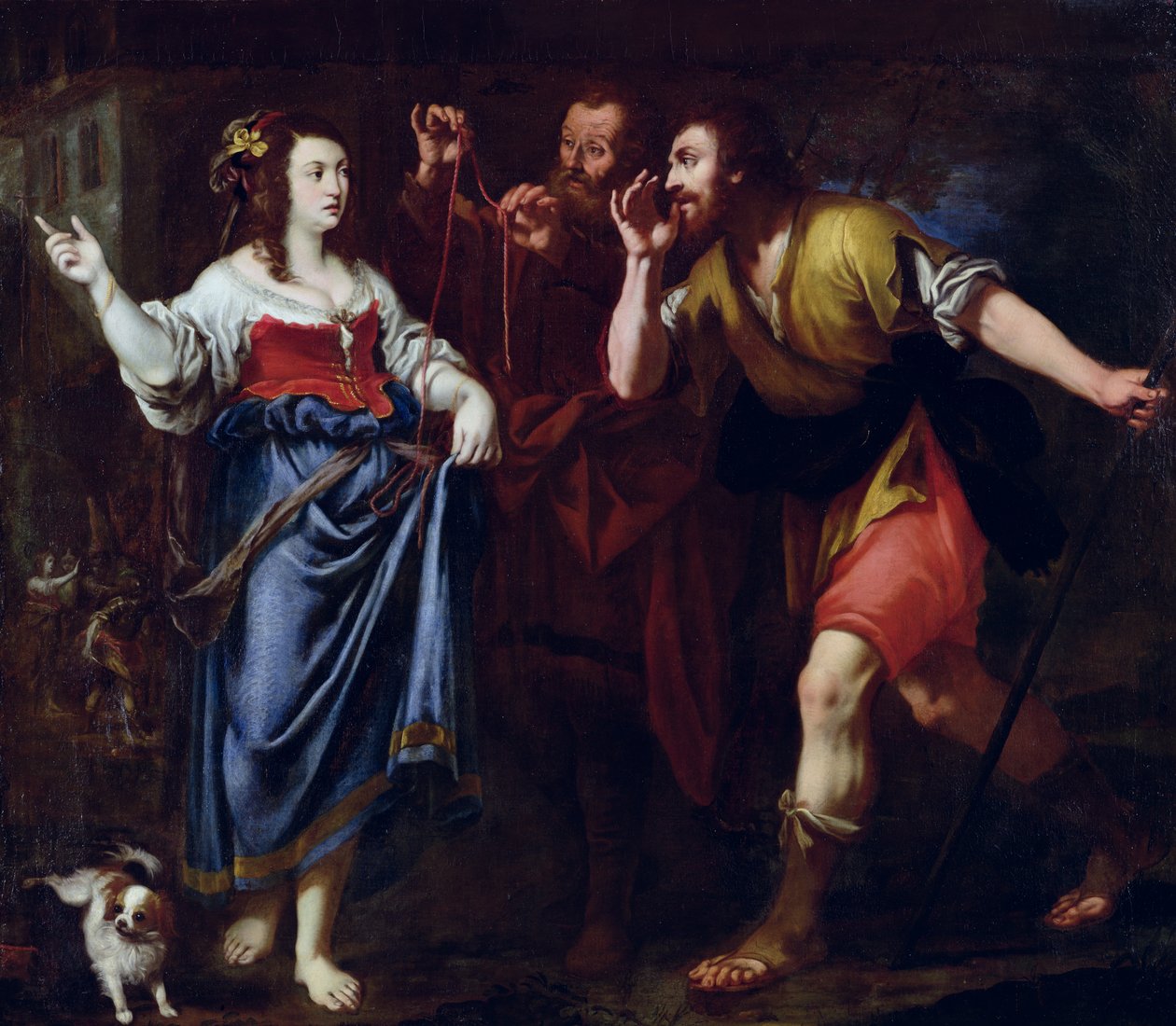 Rahab og Josvas utsendinger av Italian School
